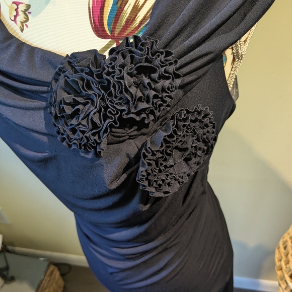 Connected Apparel Navy Dress - Picture 2 of 3